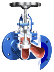Запорный клапан для диапазона среднего давления STOBU