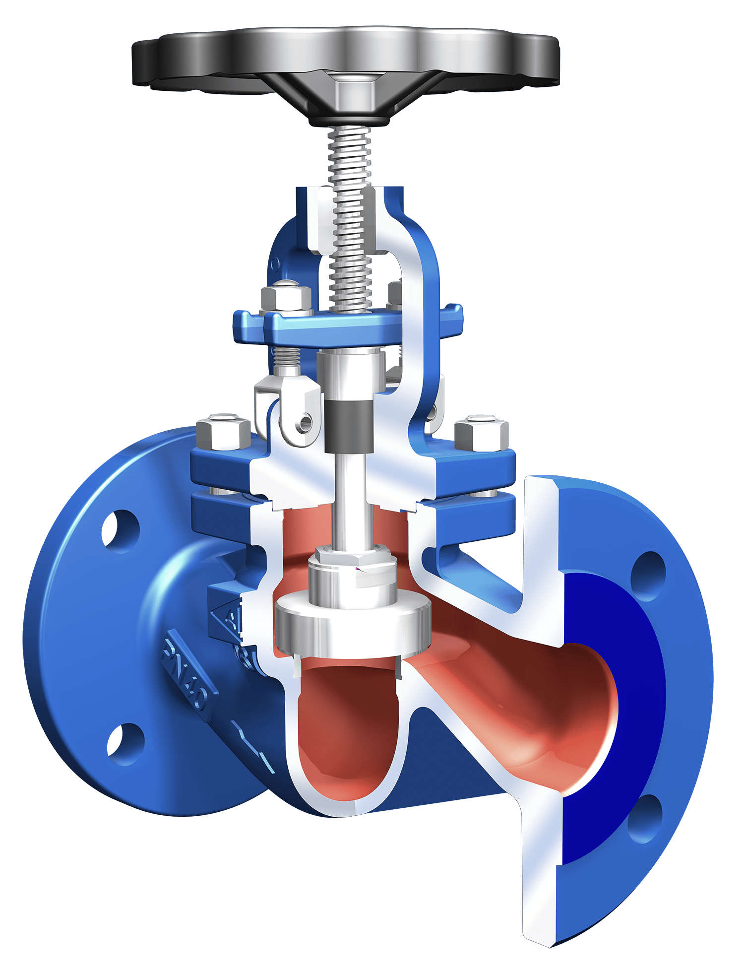 The medium pressure range stop valve STOBU